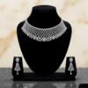 AD Chowker Set Color White Silver
